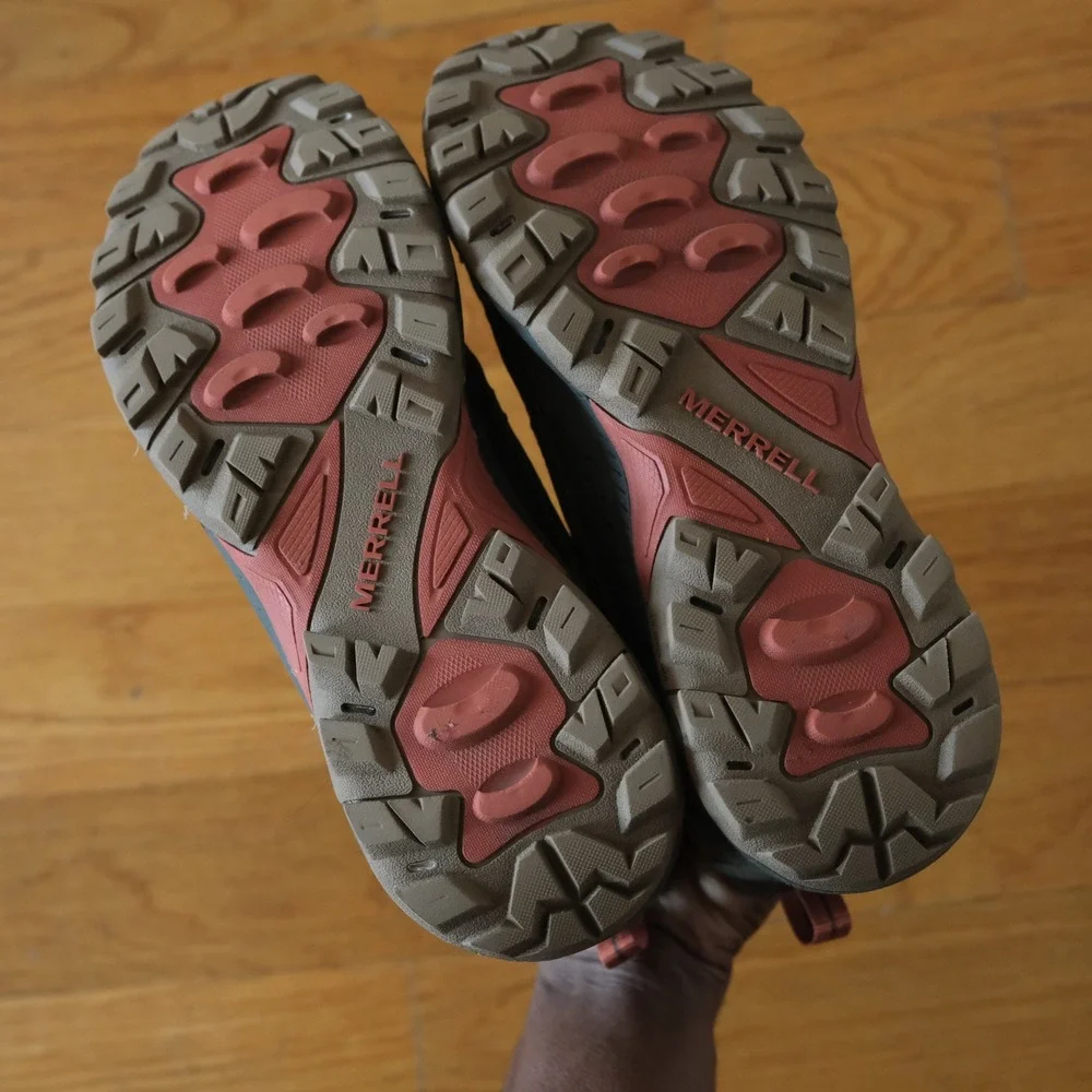 Merrell Speed Strike 2 Mid Waterproof Olive Orange Hiking Boots Mens 8 J037835